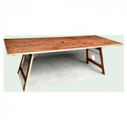 Amicasa Rimini, Tavolo da Esterno 220x90 cm, 10 Posti Legno