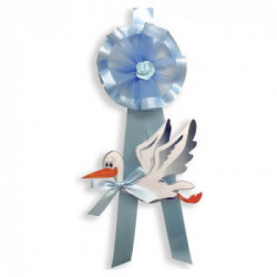 Fiocco nascita Baby Idea Fc.ci p cicogna misura piccola