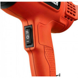 Black Decker KX1650-QS - Pistola Termica 1750W, 2 Regolaz. Temperatura 570 l/min & 460°C e 740 l/min & 600°C, Anti