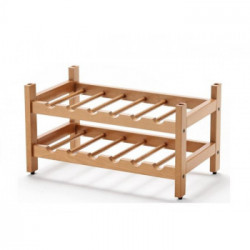 Arredamenti Italia Birellone - Portabottiglie in Legno Colore Ciliegio