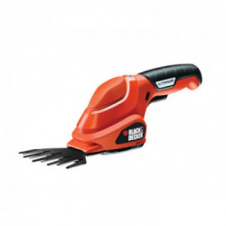 Black+Decker GSL200-QW - Cesoia a Batteria, 3,6V, Larghezza Taglio 10 cm, Base di Ricarica e Indicatore Led