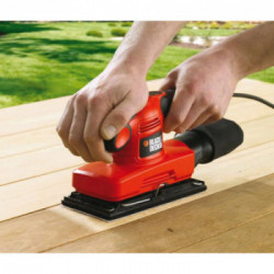 Black Decker KA320EKA-QS - Levigatrice Orbitale 240W, 1/3 Foglio, Velocità 7.000/15.000 Giri/min (14.000/30.000 oscilaz/min) 