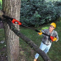Black+Decker GPC1820L20-QW - Sega Potatrice Litio, 18 V, 4,0 Ah, Barra 20 cm, Passo 18 mm, Asta Regolabile 2,5 mt., Ricarica 4H