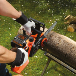 Black+Decker GKC1825L20-QW - Sega a Batteria, 18 V, 2,0 Ah, Barra 25 cm, Capacità Max Taglio 16 cm
