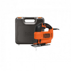 Black Decker KS701PEK-QS - Seghetto Alternativo, 520 W, Azione Pendolare, 3.000 Corse/min, Taglio Inclinato 45°, in Valigetta