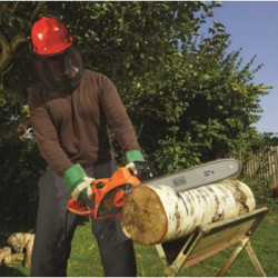 Black+Decker CS2040-QS - Motosega Elettrica, 2000 W, Barra 40 cm, Anti Contraccolpo e Arresto Catena