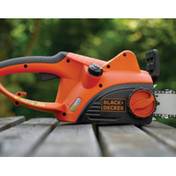 Black+Decker CS2040-QS - Motosega Elettrica, 2000 W, Barra 40 cm, Anti Contraccolpo e Arresto Catena
