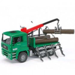 Bruder 02769 - MAN Trasporto Tronchi con Gru