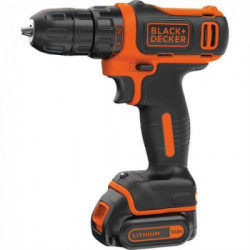 Black Decker BDCDD12-QW - Trapano Avvitatore Compatto 10,8V, 1,5 Ah, 12,5/26 Nm, 0-550 giri/min, Mandrino Autoserrante 10mm
