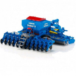 Bruder 02026 - Rimorchio Lemken Solitair 9 con Set per la Semina