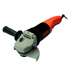 Black Decker KG1202-QS - Smerigliatrice Angolare 1200 W, Mola da 115/125 mm, Velocità 11.000 Giri/min, Avviamento Soft Start