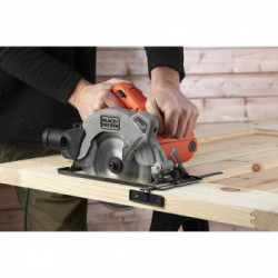 Black Decker CS1250L-QS - Sega Circolare 1250 W, 5.300 Giri/min, Diametro Lama 190 mm, Max. profondità taglio 90°, Guida Laser