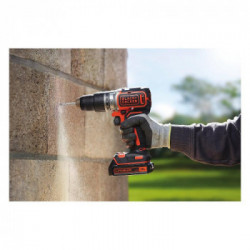 Black Decker BL188KB-QW - Trapano/Avvitatore a Percussione Brushless, 1.5 Ah, 27 W, 18 V, 28.050 colpi/min, 52 Nm, 2 Batterie