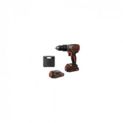 Black Decker BL188KB-QW - Trapano/Avvitatore a Percussione Brushless, 1.5 Ah, 27 W, 18 V, 28.050 colpi/min, 52 Nm, 2 Batterie