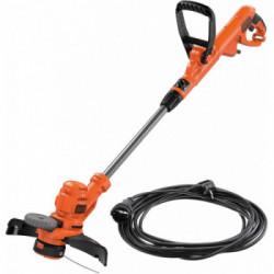 Black+Decker BESTA530C10-QS - Tagliabordi 550W, Ampiezza Taglio 30 cm, Filo 1,5 mm, Bordatura con Ruota + Prolunga 10 mt