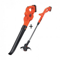 Black+Decker STC1823GWC18 - Set Giardino, Soffiatore 208 km/h 18V 1,5AH + Tagliabordi 25 cm AFS