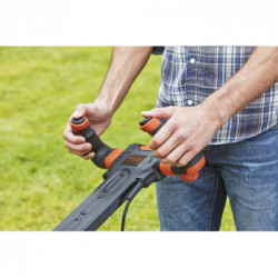 Black+Decker BEMW471ES-QS - Rasaerba 1600 W, Larghezza Taglio 38 cm, 6 Altezze Taglio 20-70 mm, Cesto 45 Lt.