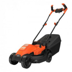 Black+Decker BEMW351-QS - Rasaerba 1200 W, Larghezza Taglio 32 cm, 3 Altezze Taglio, Capacità Cesto 30 Lt., Impugnatura Bike
