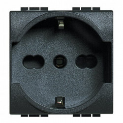 Modulo presa pluristandard Living 220-250 V Antracite SL4140/16