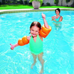 Bestway 32005 galleggiante da piscina e da spiaggia Arancione, Giallo Buttafuori galleggiante Monocromatico Vinile