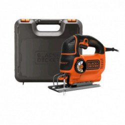 Black Decker KS801SEK-QS - Seghetto Alternativo, 550W, ad Azione Pendolare, 1.500 - 3.000 Corse/min, Taglio Inclinato