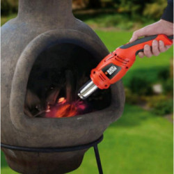 Black Decker KX1693-QS - Pistola Termica, 1800W, 3 Regolaz. Temperatura (130/380/560°), 3 Regolazioni Flusso Aria (200/350/450)