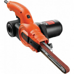 Black Decker KA900E-QS - Lima Elettrica + Accessori, Velocità Variabile 900-1.600 M/Min, 350 W, 230 V, Dimensioni Nastro 13x451