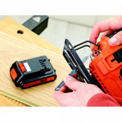 Black Decker BDCJS18-QW - Seghetto Alternativo a Batteria, 18V, 2 Ah, Azione pendolare, 1 Batteria, 0-2.500 Corse/min
