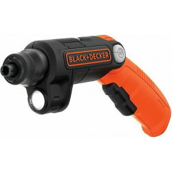 Black Decker BDCSFL20C-QW - Svitavvita a Batteria, 3.6V Litio 1.5 Ah, 4.0 Nm, 180 giri/min, Impugnatura Orientabile, Torcia Led