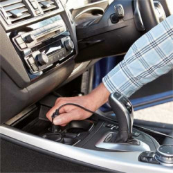 Black Decker ASI400-XJ - Compressore ad Aria, 11.03 Bar Pressione Max, Quadrante Digitale, Funziona a 12V (accendisigari auto)