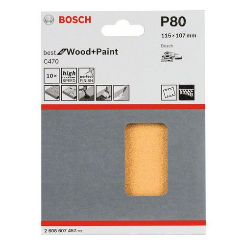 Fogli abrasivi levigatrice Bosch 2608607457