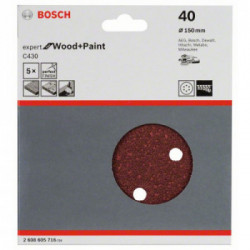 Bosch 2 608 605 716 fornitura per levigatura manuale Carta abrasiva P40 5 pz