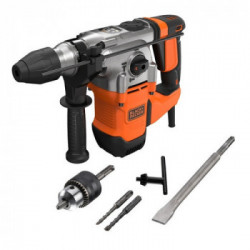 Black Decker BEHS03K-QS - Martello Demolitore/Scalpellatore SDS+ 1250W, 3.7J Epta, 1250 W, 220 V, 3900 colpi/min, Valigetta