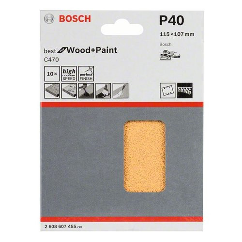 Fogli abrasivi levigatrice Bosch 2608607455