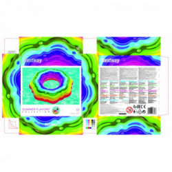 Bestway 36163 galleggiante da piscina e da spiaggia Multicolore Anello di nuoto A fantasia PVC