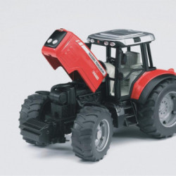 Bruder 02045 - Trattore Massey Ferguson con Rimorchio Ribaltabile