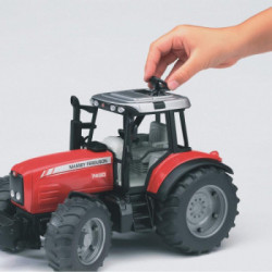 Bruder 02045 - Trattore Massey Ferguson con Rimorchio Ribaltabile