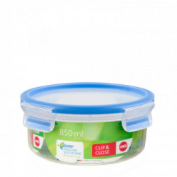 EMSA Clip & Close Rotondo Ciotola 0,85 L Blu, Trasparente 1 pz