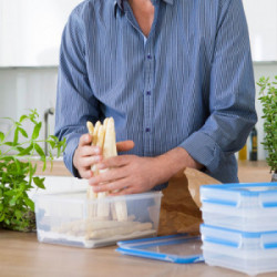 EMSA CLIP & CLOSE Rettangolare Scatola 3,7 L Blu, Trasparente 1 pezzo(i)