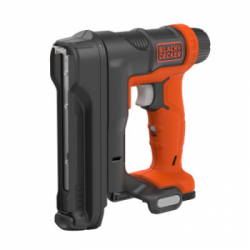 Black Decker BDCT12N-XJ - Pistola graffatrice/chiodatrice 12V, Capacità 80 Chiodi, (unità senza batteria e senza