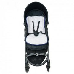 Baby Idea -Materassino Passeggino Grigio Blu 3093B 