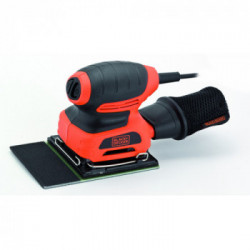 Black Decker KA401LA - Levigatrice Orbitale, 170 W, Velocità 14000 Giri/min (28.000 oscill./min), Aspirazione Integrata Polvere