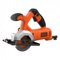 Black Decker BES510-QS - Mini Sega Circolare, 400 W, Diametro lama 85mm, Velocità 3600 Giri/min, Inclusa Lama TCT 24 denti