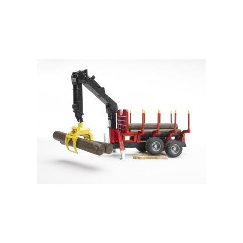 Bruder 02252 - Rimorchio per Trasporto Legno a...