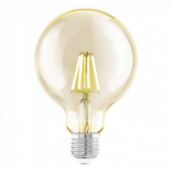Eglo Lampadina E27 LED - HV 350lm, 1x4W Diffusore in Vetro, Finitura Ambra Ø9,5x14 cm