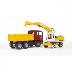 Bruder 02751 - Dumper MA TGA con Escavatore Liebherr