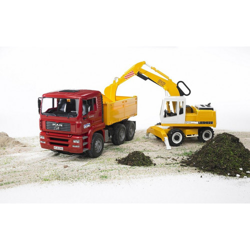 Bruder 02751 - Dumper MA TGA con Escavatore...