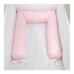 Baby Idea - Riduttore Cilindo per Lettino Stelle Rosa 58SR