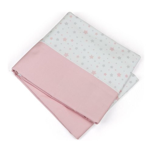 Baby Idea - Copripiumino Lettino Stelle Rosa...