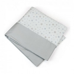 Baby Idea - Copripiumino Lettino Stelle Grigio 601/GR